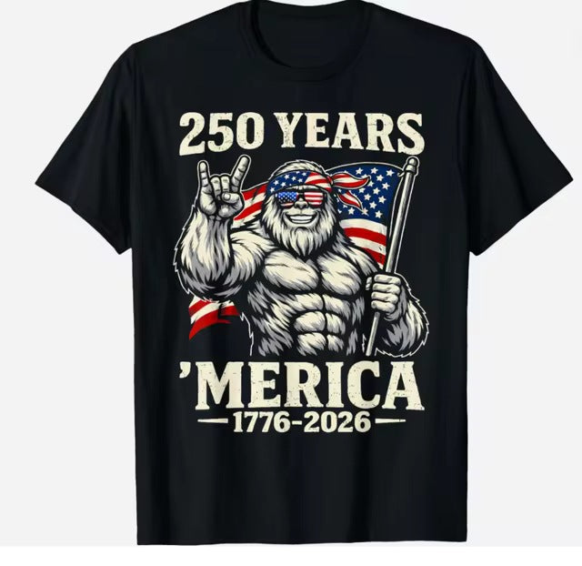 Men's nan patriotic graphic cotton crewneck T-shirt with vintage eagle emblem Kalsten