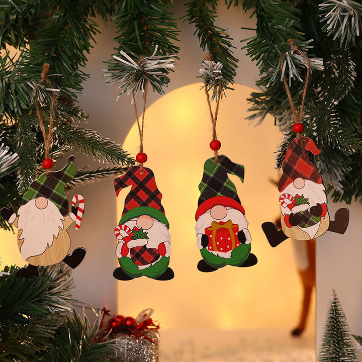 Wooden Christmas Gnome Ornament Kalsten