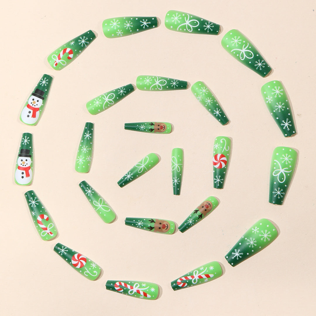 Holiday-Themed 3D Acrylic Nail Art Extensions Kalsten