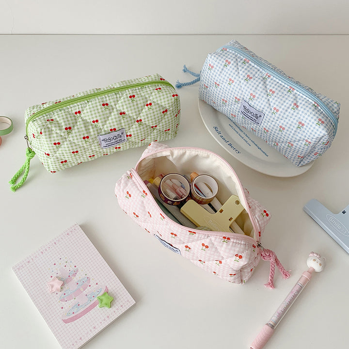 Stylish Quilted Pencil Case