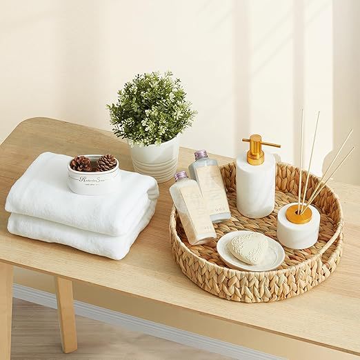 Handwoven Decorative Serving Tray Kalsten