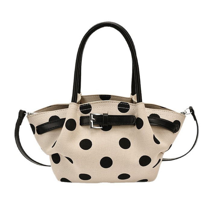 Polka Dot Structured Handbag Kalsten
