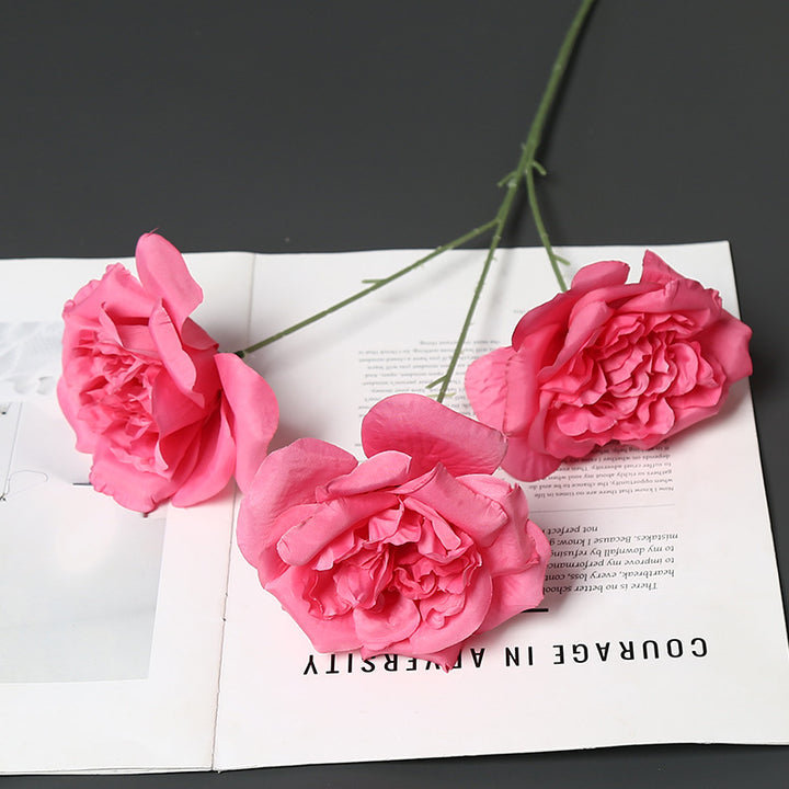 Elegant Faux Peony Stem for Home Decor Display