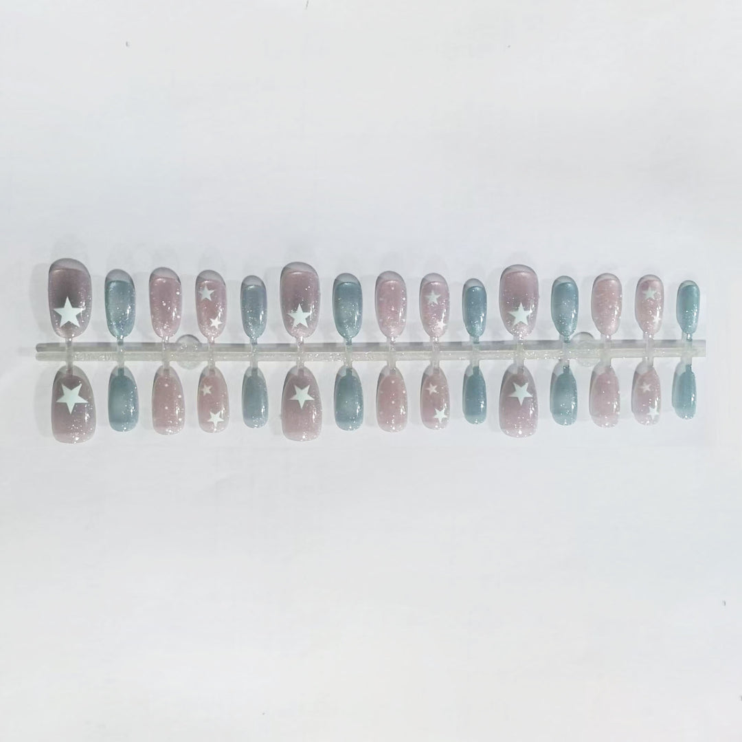 Celestial Star Nail Art Design Kalsten