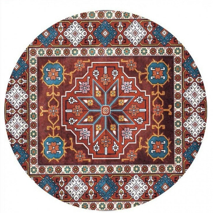 Mandala Patterned Area Rug Kalsten