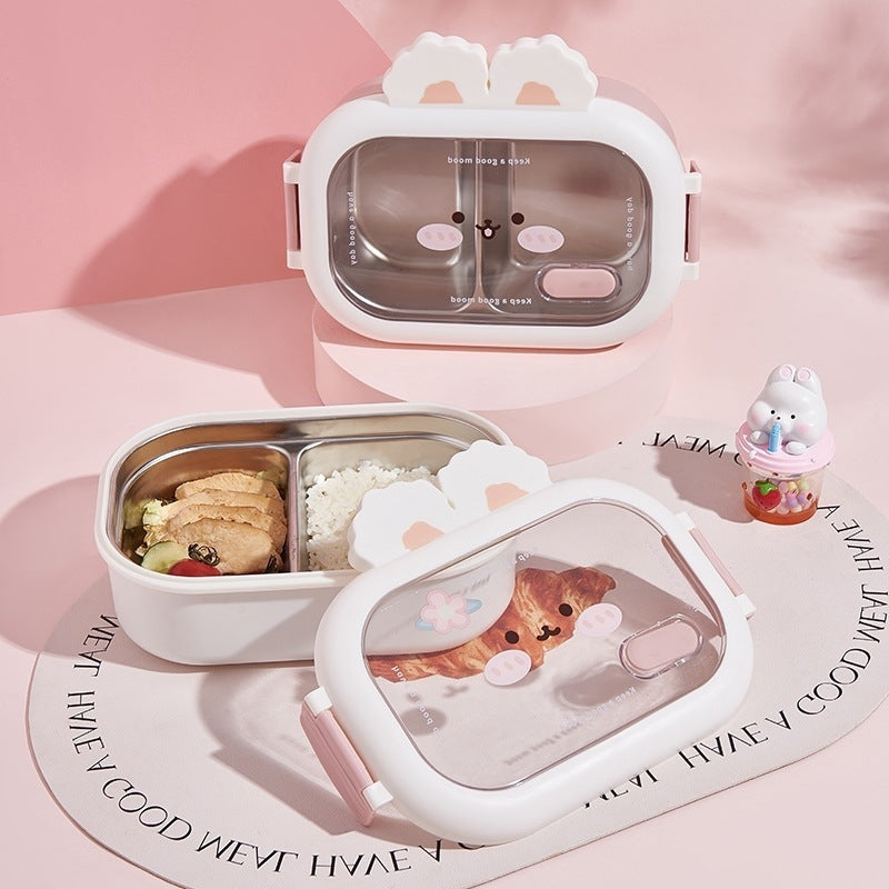 Cute Animal Design Multi-Compartment Bento Box