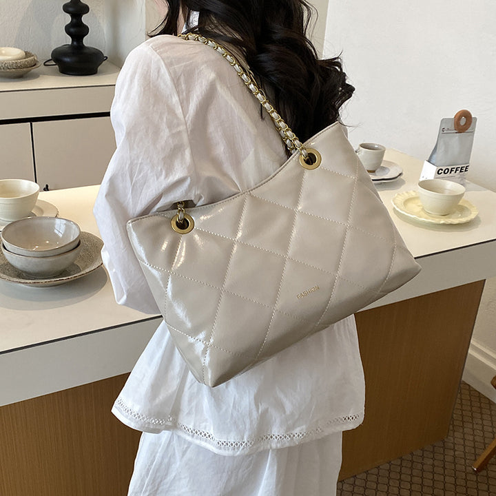 Quilted Faux Leather Tote Bag Kalsten