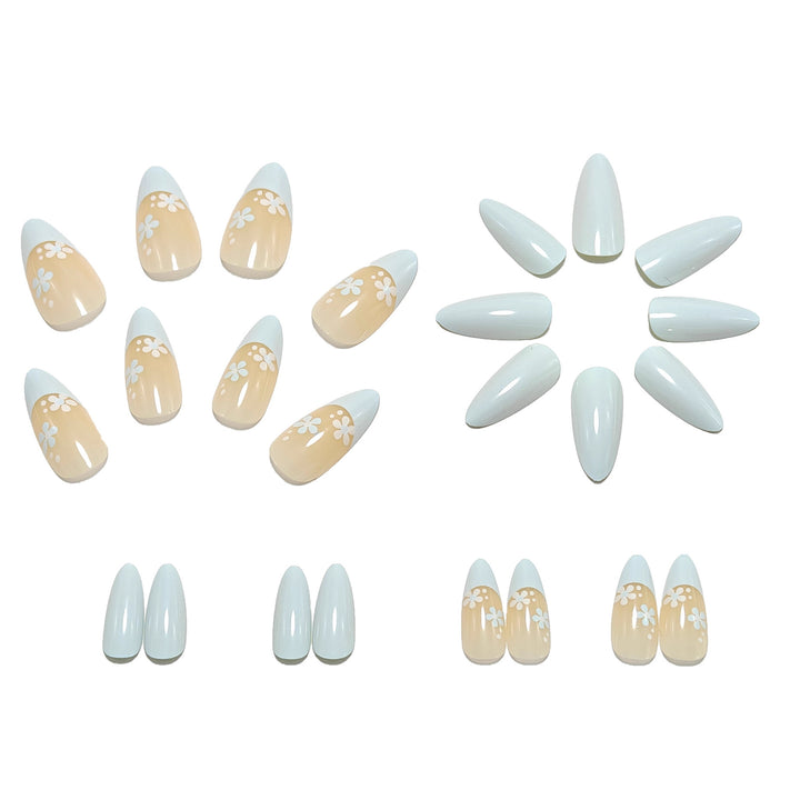Artificial nails in elegant floral design Kalsten