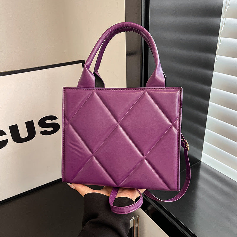 WoQuilted Faux Leather Handheld Tote Kalsten