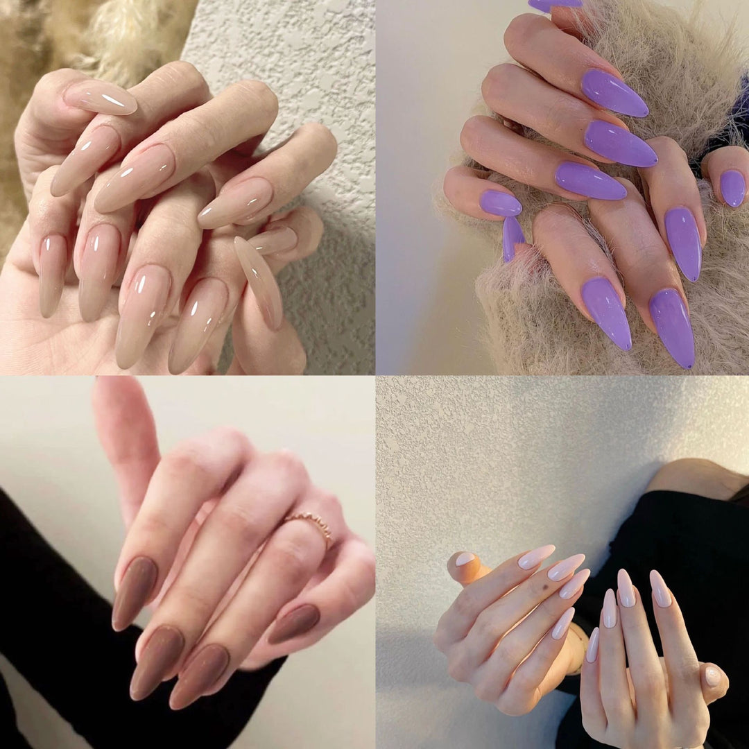 Natural Finish Press-On Nail Set Kalsten