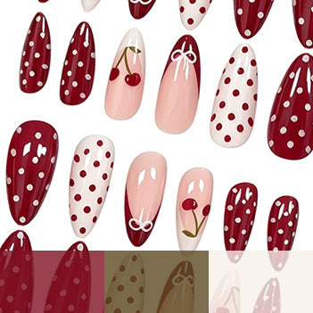 Artistic Cherry Nail Enhancements Kalsten
