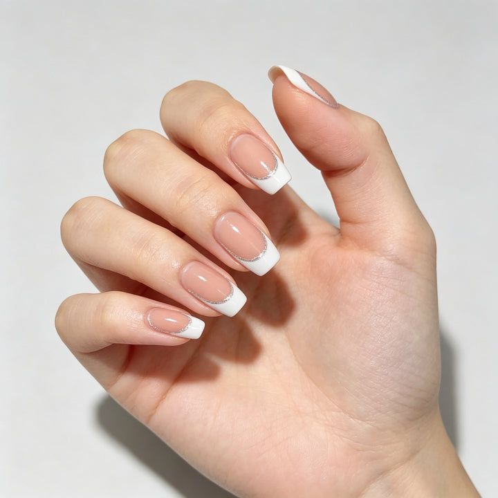 Elegant French Tip Nail Art Set Kalsten