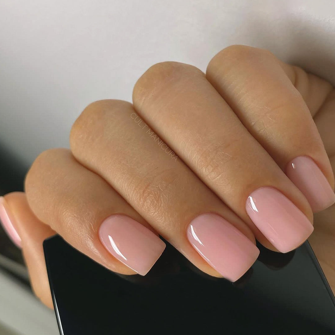 Elegant Glossy Square Nail Set Kalsten