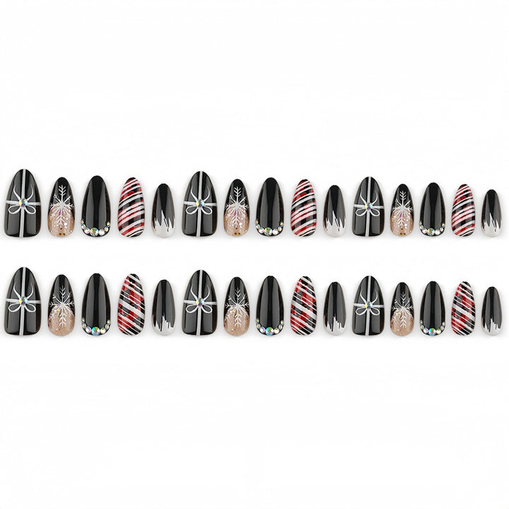 Artificial nails with festive Christmas designs Kalsten