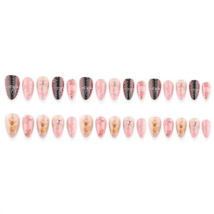 Artificial Nails in Playful Deer Design Kalsten