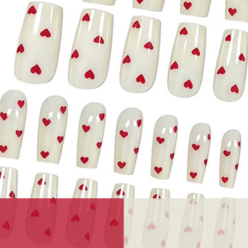 Decorative Heart Accented Nail Art Kalsten