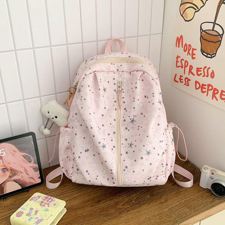 Star-Patterned Everyday Backpack