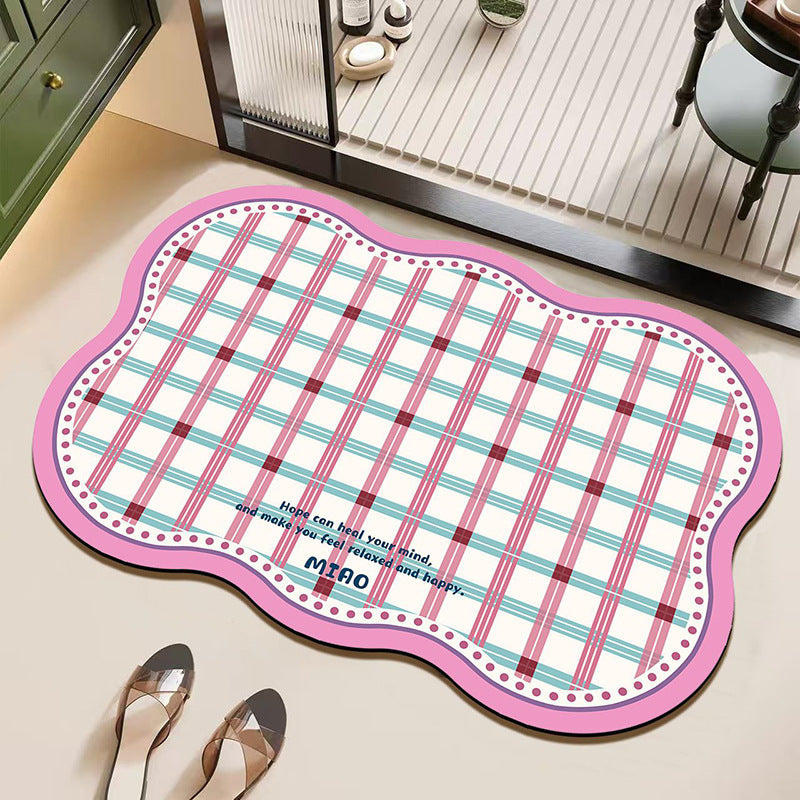 Cute Plush Bathroom Mat