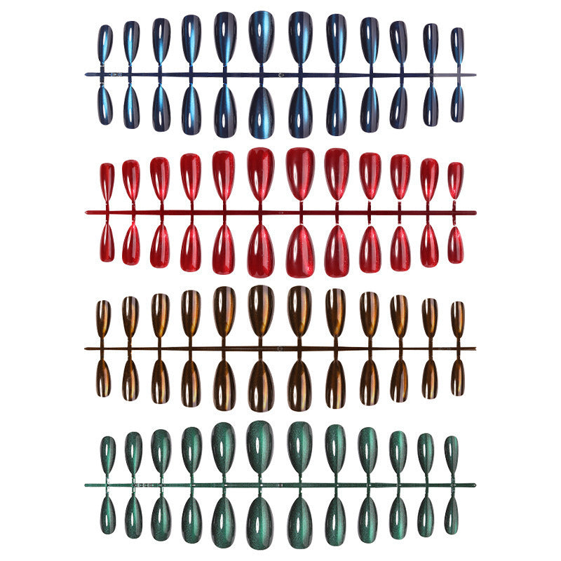 Elegant artificial nail set with high gloss and pointed design Kalsten