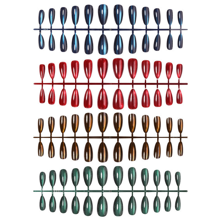 Elegant artificial nail set with high gloss and pointed design Kalsten