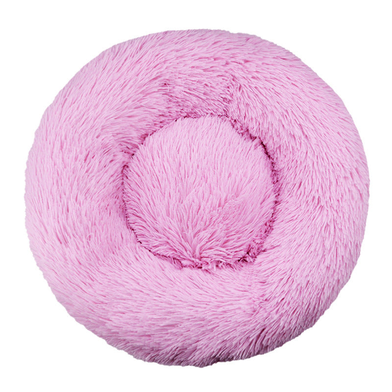 Round Plush  Nest  Dog Bed
