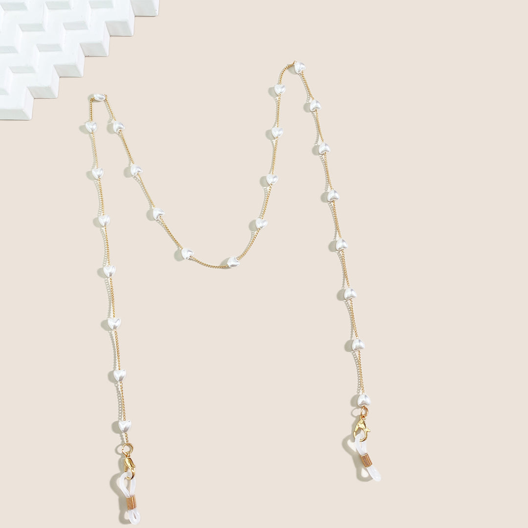 Elegant Pearl Chain Sunglasses Holder Kalsten