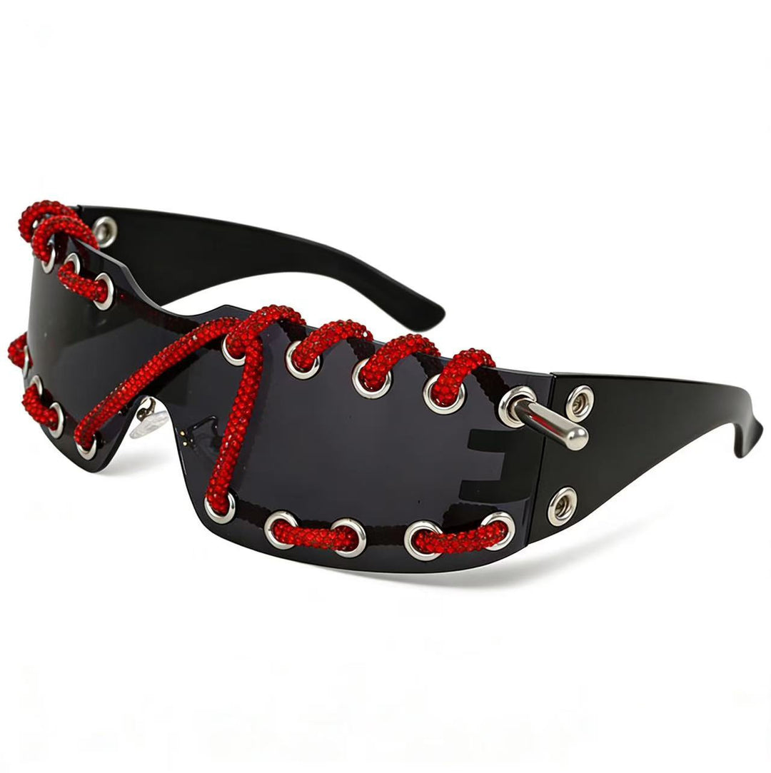 Women's sunglasses with unique lacing design Kalsten