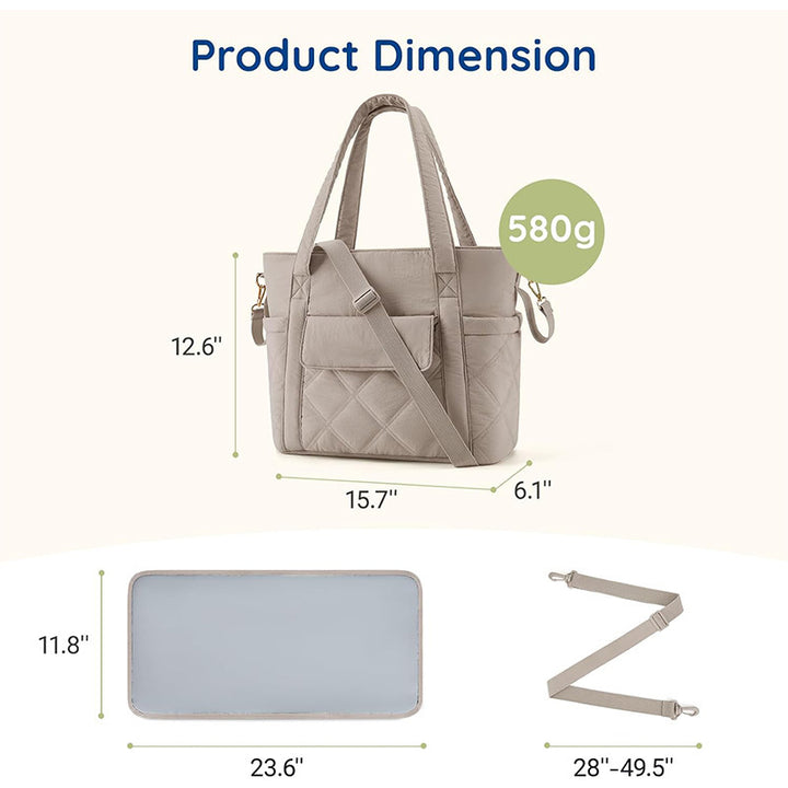Elegant Quilted Tote Bag Kalsten