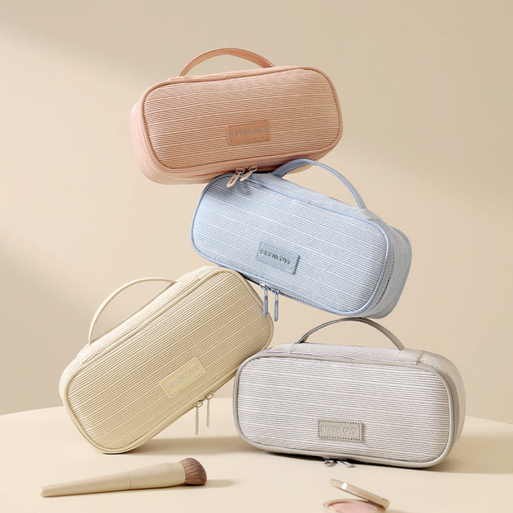 Textured Travel Makeup Case Kalsten