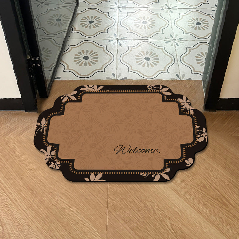 Floral Welcome Mat