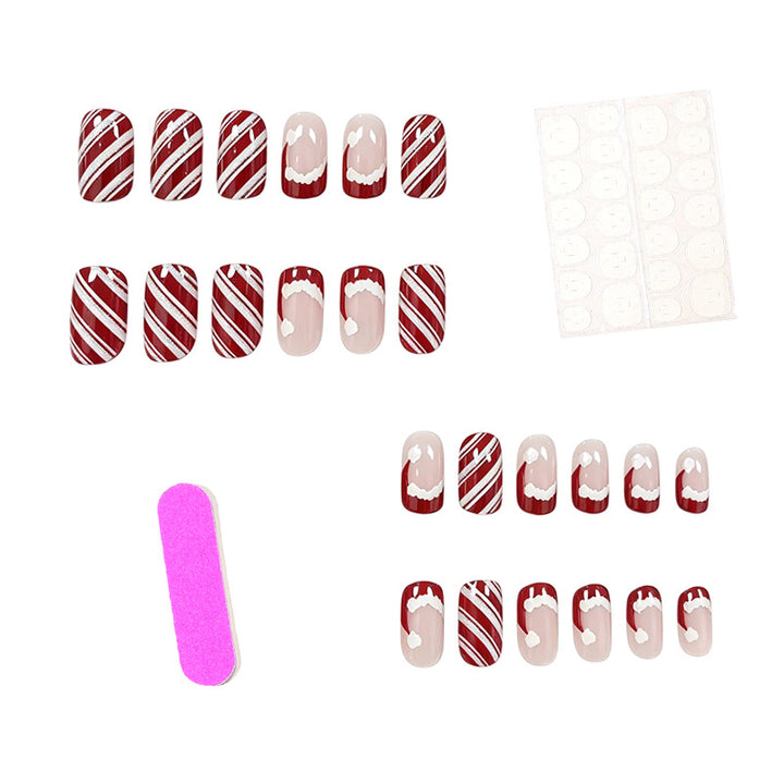 Festive Holiday Themed Acrylic Nail Art Enhancements Kalsten
