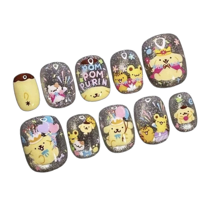 Whimsical Character Press-On Nail Art Set Kalsten