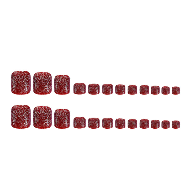 Glittering toenail art Kalsten