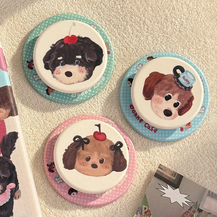 Decorative smartphone finger holder in dog design Kalsten