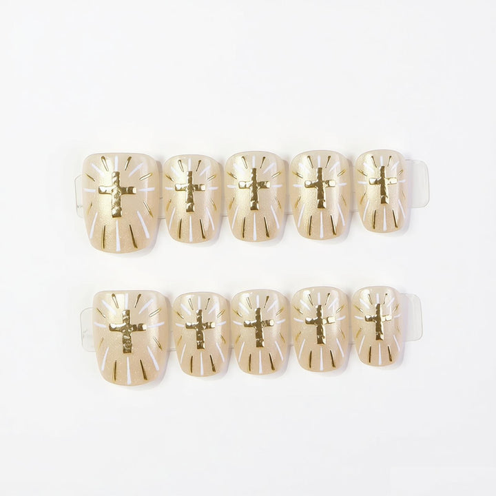 Decorative Press-On Nail Art Set With Elegant Designs Kalsten