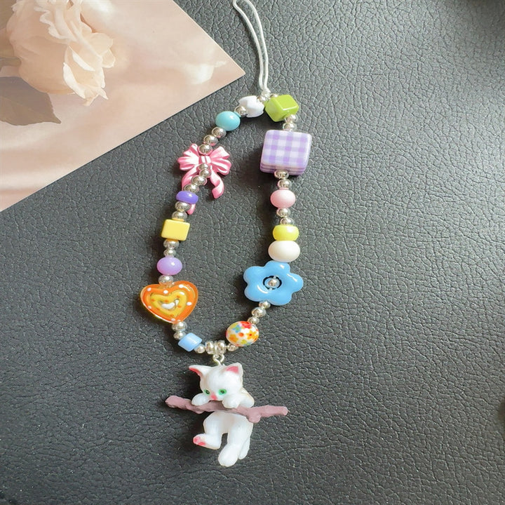 Playful Beaded Phone Charm Lanyard Kalsten