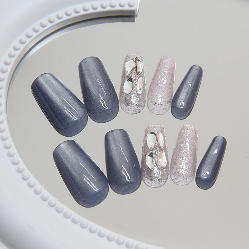 Glamorous Crystal-Embellished Press-On Nail Tips Kalsten