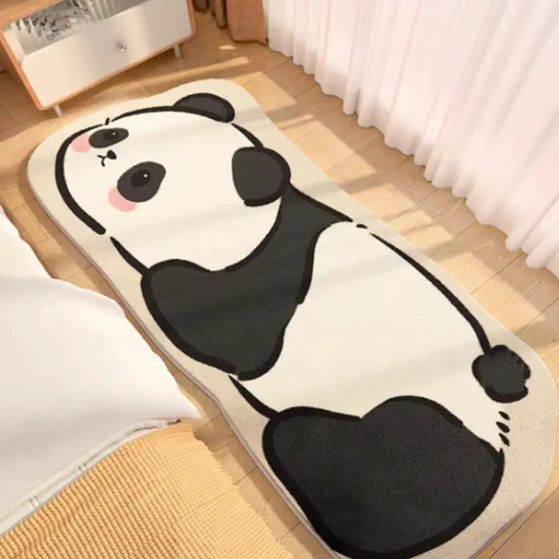 Panda-Themed Plush Area Rug