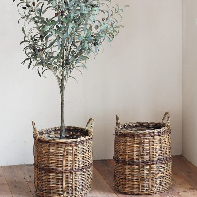 Handcrafted storage basket made of willow Kalsten