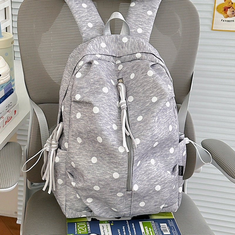 Polka Dot Patterned Casual Backpack Kalsten
