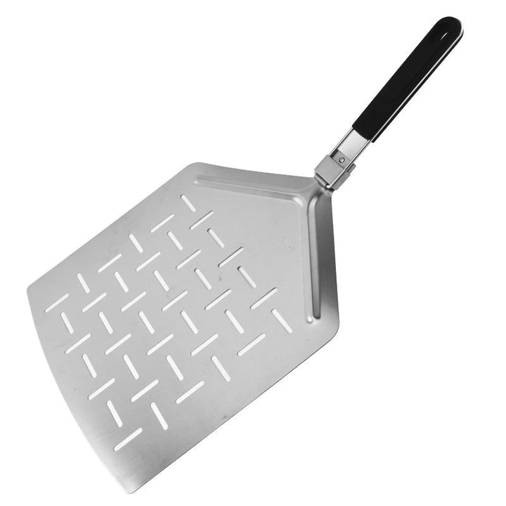 perforated stainless steel pizza peel with folding handle Kalsten