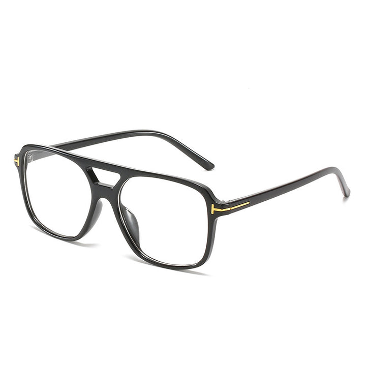 Square Frame Sunglasses with Unique Lens Cut Kalsten