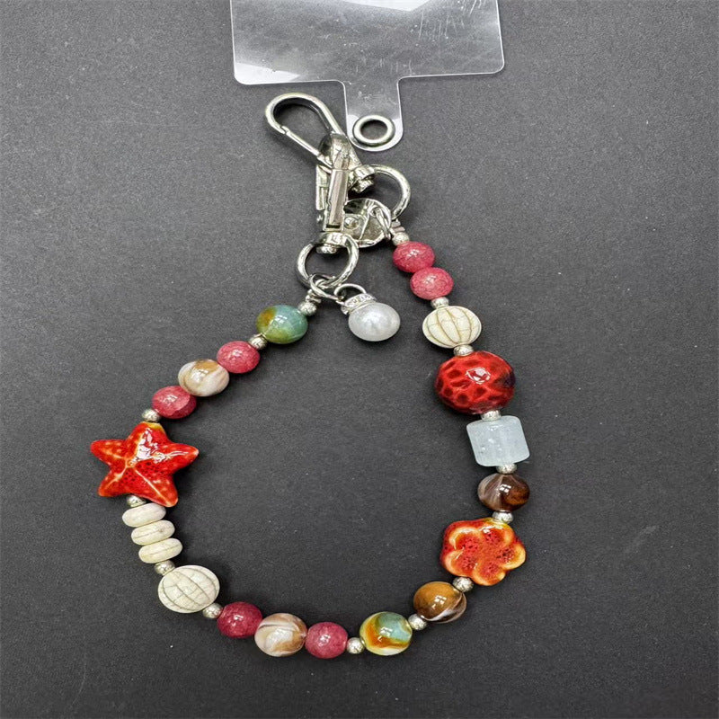 Decorative Beaded Charm Keychain Kalsten 1790134546