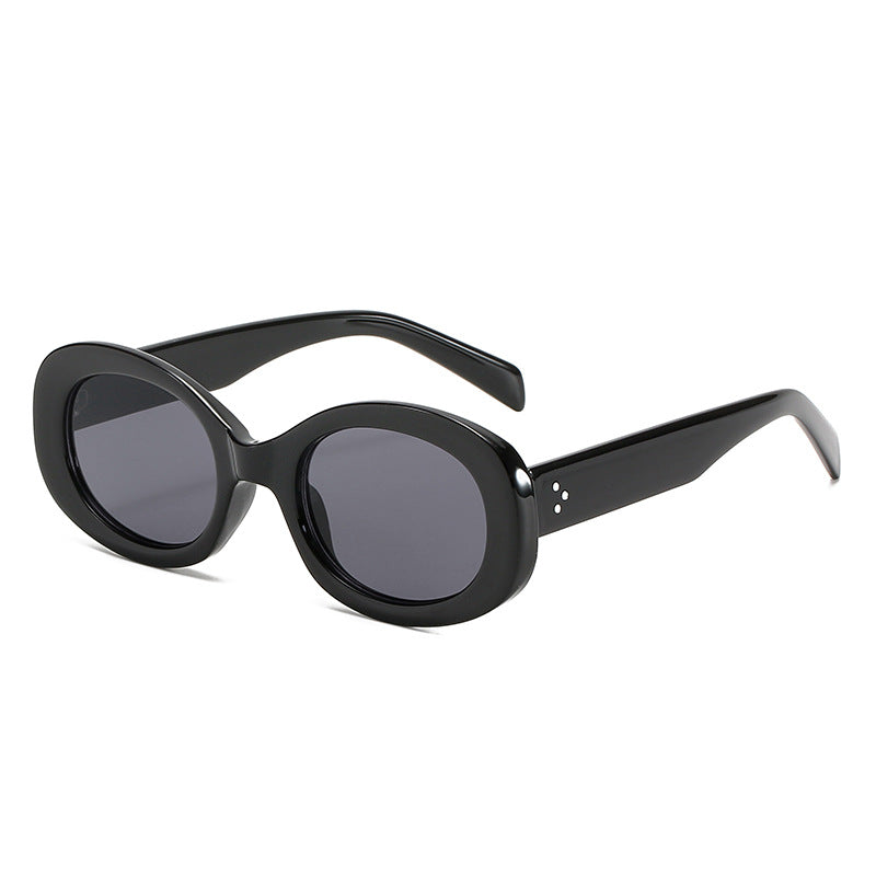 Vintage-Style Oval Frame Sunglasses Kalsten