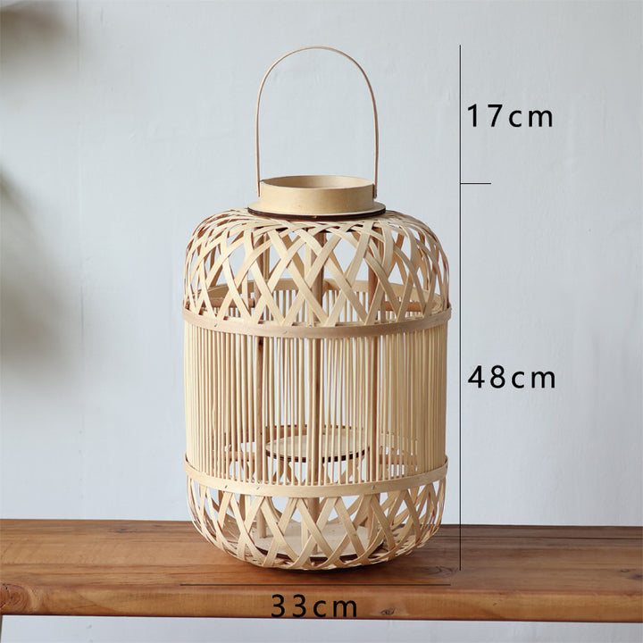 Stylish Rattan Lantern Kalsten