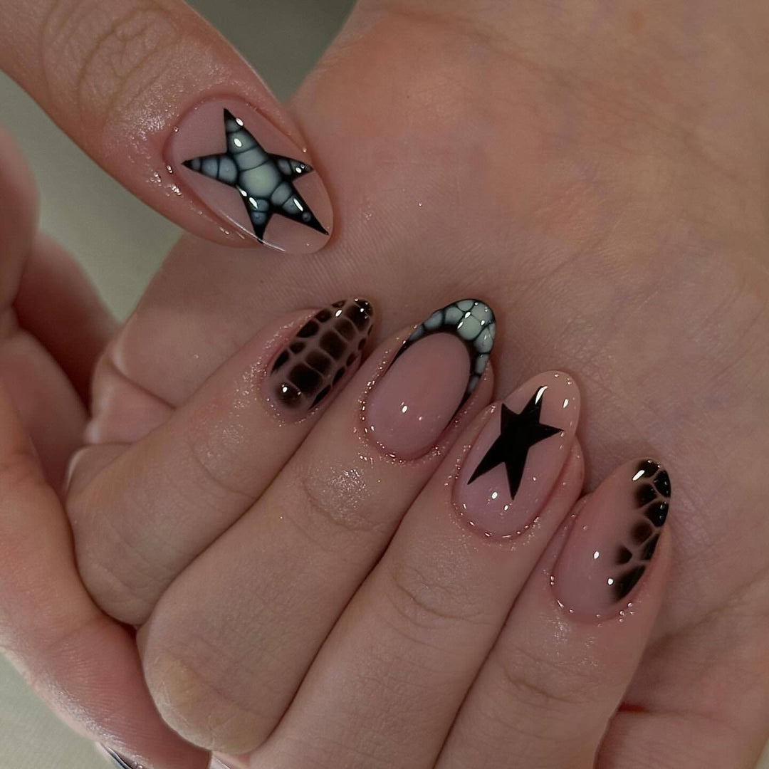 Creative Art Nails with Star Design Kalsten
