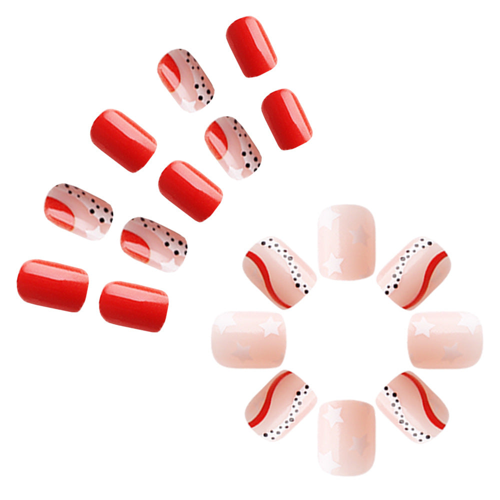 Patriotic Themed Press-On Nail Art Set Kalsten