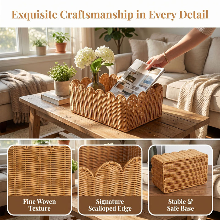 Decorative Woven Storage Tray Kalsten