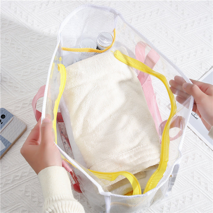 Transparent Mesh Shopping Tote Kalsten