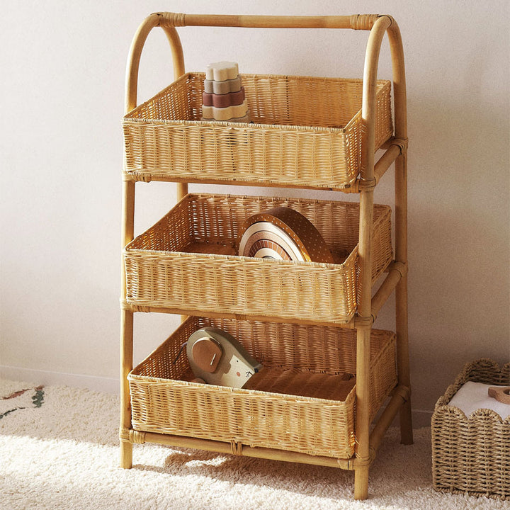 Multi-Tier Woven Storage Rack Kalsten